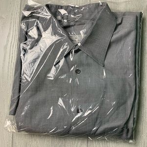 GRAY ERMENEGILDO ZEGNA DRESS SHIRT